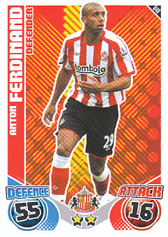 Anton Ferdinand Sunderland 2010/11 Topps Match Attax #U40
